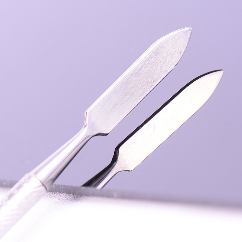 1 buah Spatula bubuk semen gigi pisau pencampur pisau pahat baja tahan karat pisau ukir alat instrumen dokter gigi