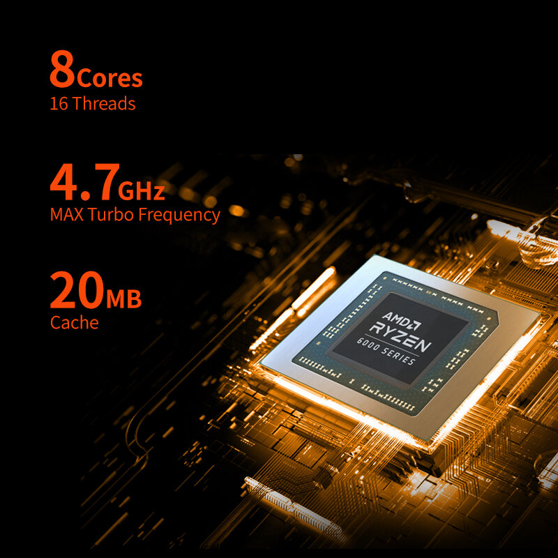 OneXPlayer miniPro AMD R7-6800U PC 게임 노트북, 7 인치 터치 스크린, 1200P 휴대용 3A 게임 태블릿, 윈도우 11, 와이파이 6, 32G, 2T 컴퓨터