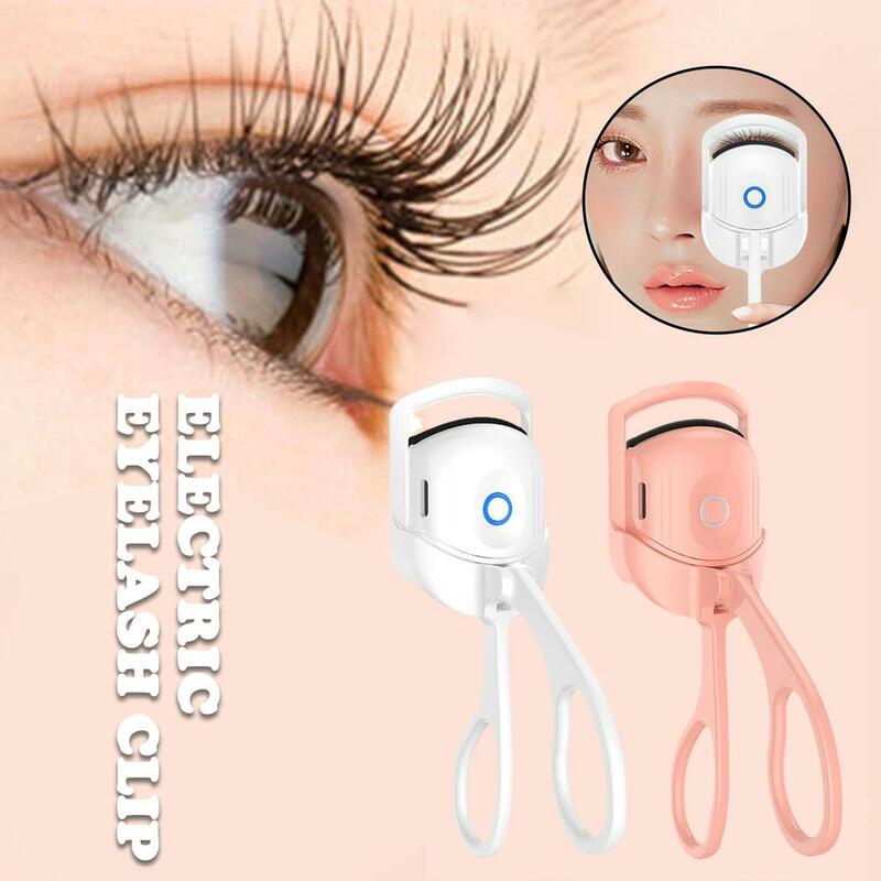 Electric Heated Eyelashes Curler Iron Perm Eyelashes Clip Portable Heated Clip Electric Curl Natural Eyelashes S9L9