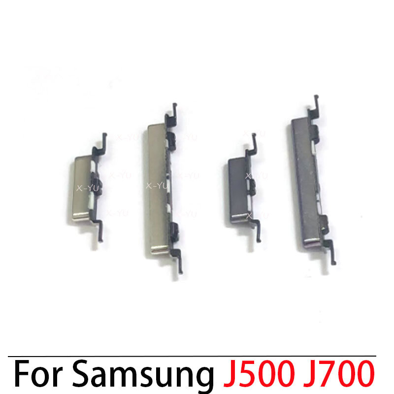 Botón de encendido y apagado para Samsung Galaxy J5, J7 2015, J500, J700, J500F, J700F, J700H, J700M, J700T, Botón lateral de subir y bajar volumen, 10 Uds.