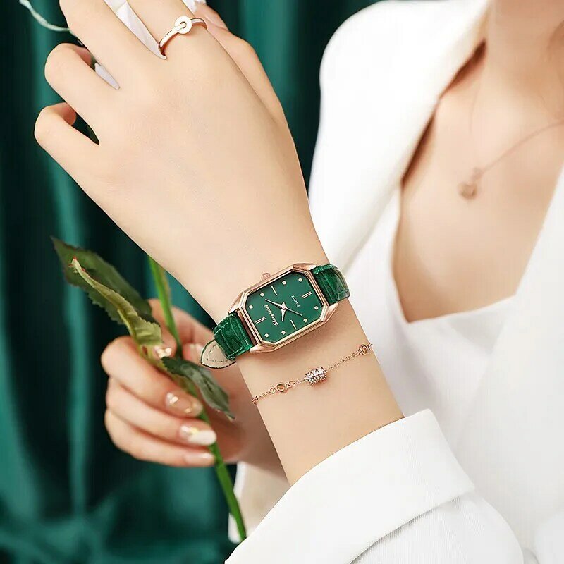 Jam/jam tangan mewah halus kuarsa jam tangan wanita kuarsa jam tangan akurat wanita kuarsa jam tangan silikon Silicon