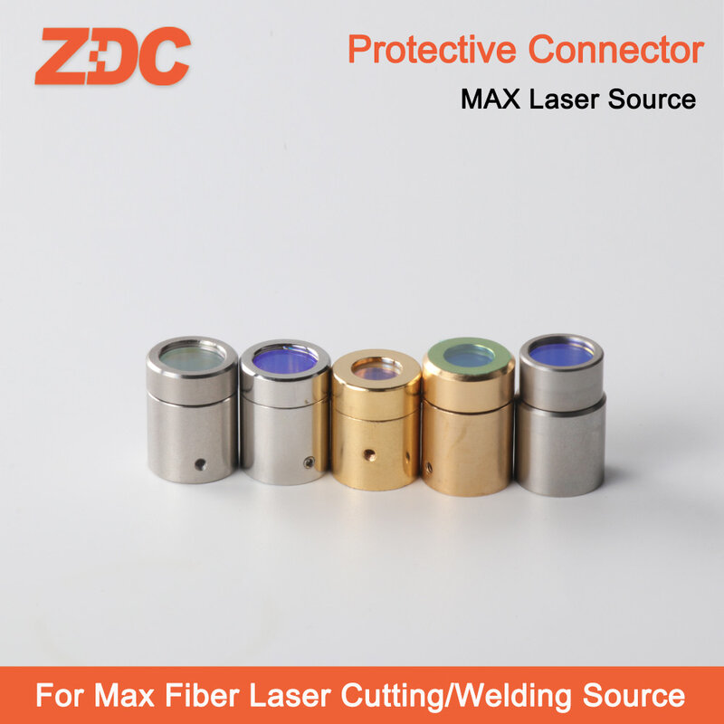 Max Laser-conector protector de salida Original de 2-6kW, grupo de lentes D12.8H9.4mm, ventanas protectoras para fuente láser de fibra máxima