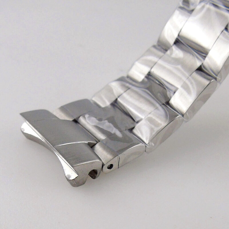 Nologo 62mas Uhr Strap Gürtel Edelstahl Armband für Tandorio Tauchen Wasserdichte Armbanduhr Pinsel 316L Curved End Armband