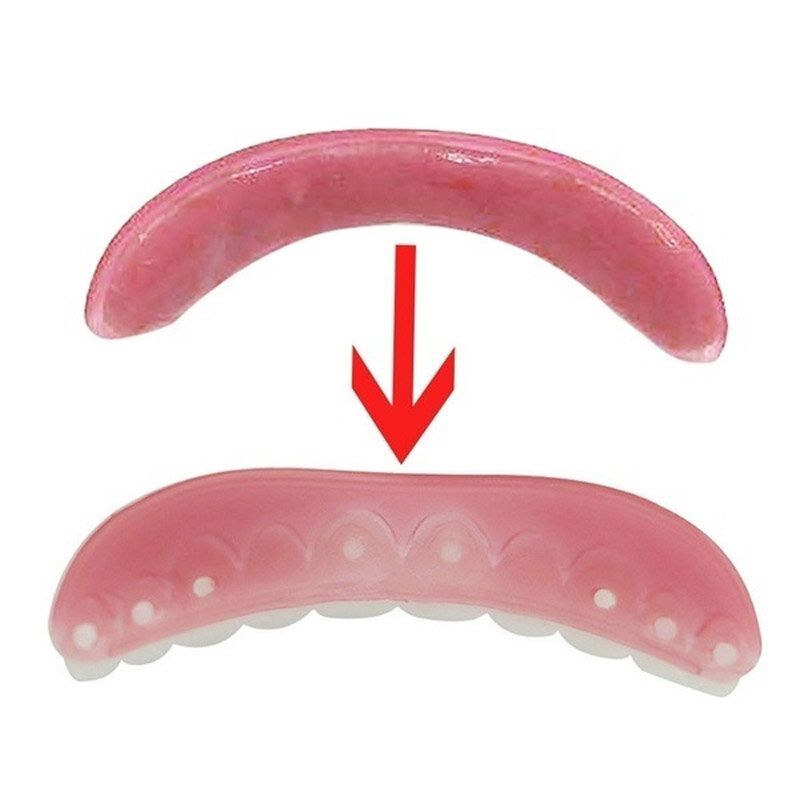 2 pezzi sorriso temporaneo Comfort Fit colla per protesi dentale cosmetica per denti da protesi per la tua bellezza