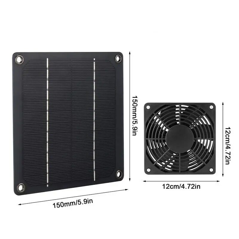 Solar Powered Exhaust Fan Waterproof And Durable Solar Powerful Fan Easy To Use USB Solar Mini Exhaust Fan With DIY Air