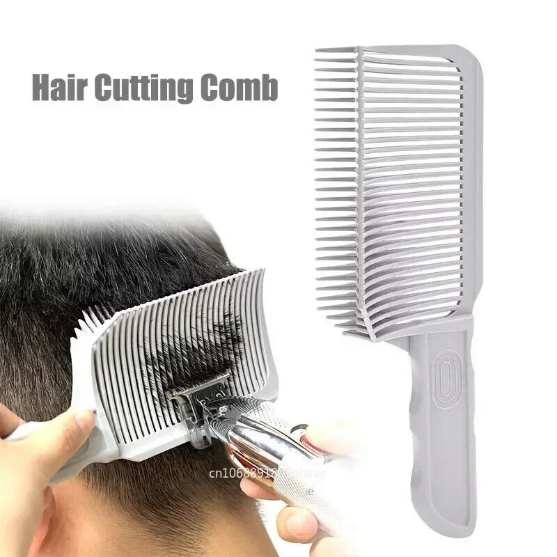 Barbiere Fade Combs strumento per tagliare i capelli per pettine per acconciatura sfumata pettine per tagliare i capelli con parte superiore piatta per gli uomini spazzola per capelli resistente al calore