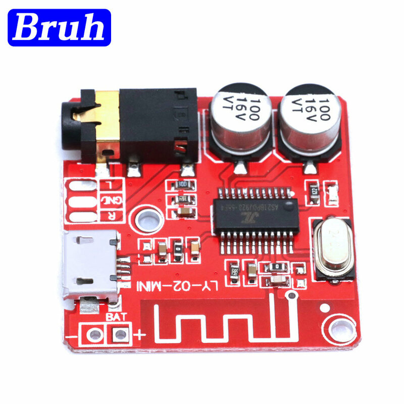 DIY Bluetooth Audio Receiver Board, decodificador do carro sem perda, módulo de música estéreo sem fio, Bluetooth 5.0, MP3, 3.7-5V