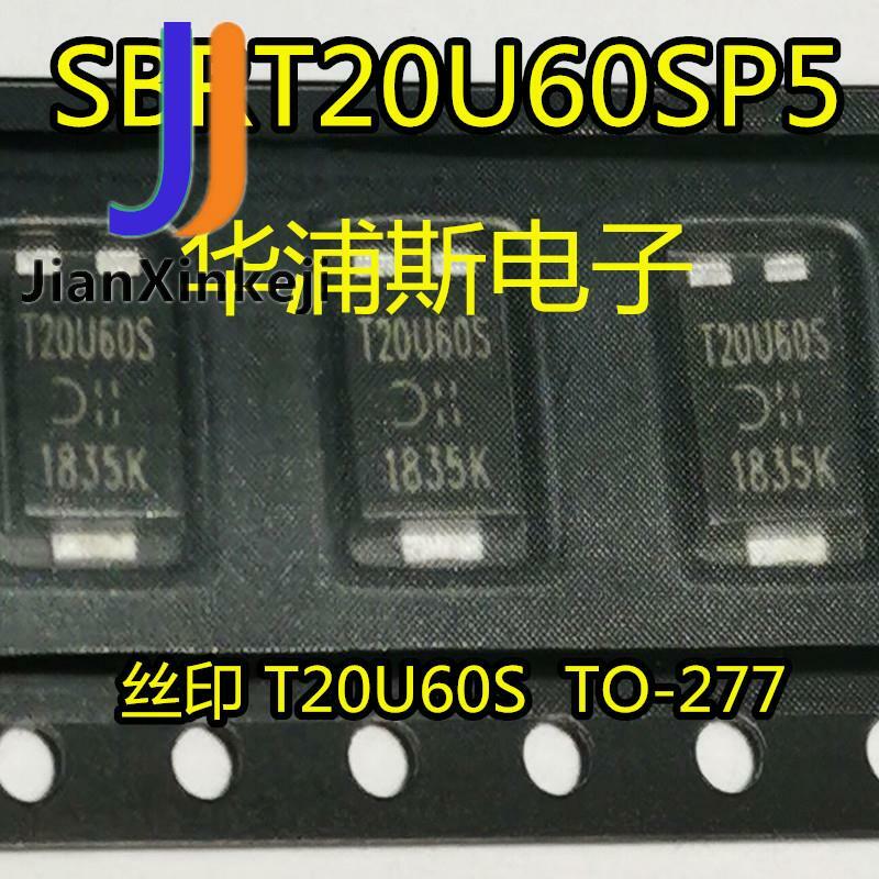 Lot de 10 diodes Schottky, 100% originales, SBRT20U60SP5-7 nouvelles impressions d'écran T20U60S, grande quantité et excellent prix