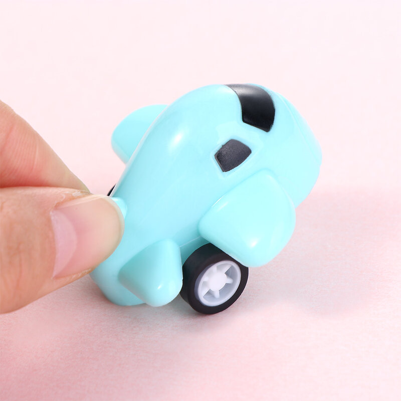 Mainan Tarik Kembali Pesawat Mobil Balap Mainan Kecil Kartun Mini Bayi Pesawat Terbang Mainan Anak-anak Warna-warni untuk Hadiah Anak-anak Laki-laki