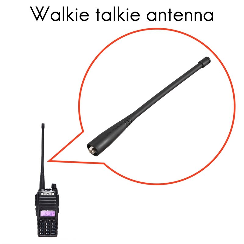BaoFeng-walkie-talkie para antena de uv-5r sma-hembra, UHF/VHF, 136-174/400-520 MHz, UV5R, UV-82, accesorios Baofeng #8
