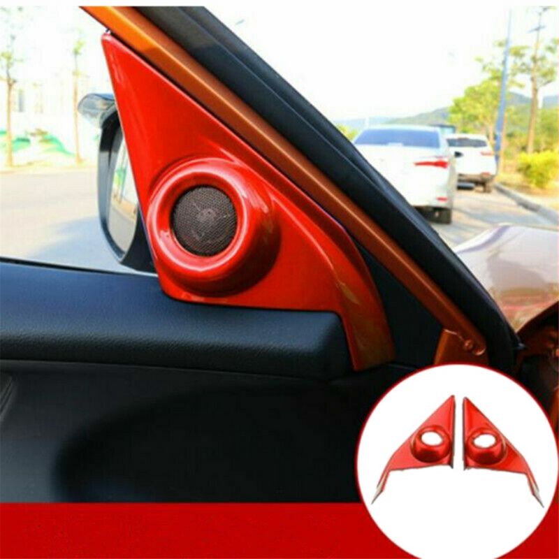 Красная рамка для автомобильной двери стерео динамика обшивка для Honda Civic 10 2016-2021