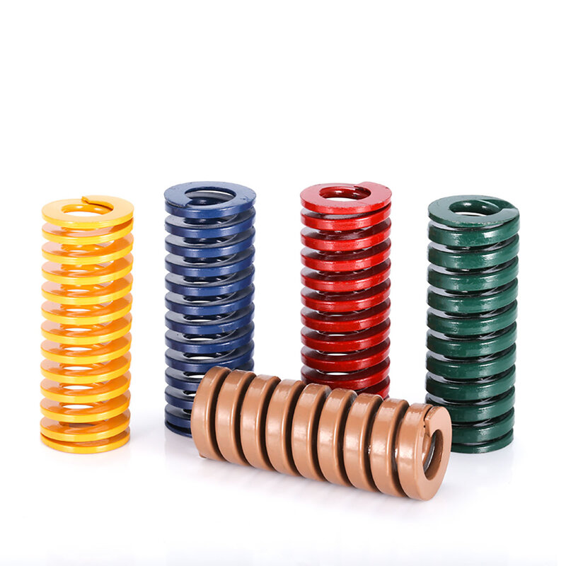 1Pcs OD 10mm ID 5mm Compression Spring Loading Die Mold Spring Length 15-100mm Yellow/Blue/Red/Green/Brown
