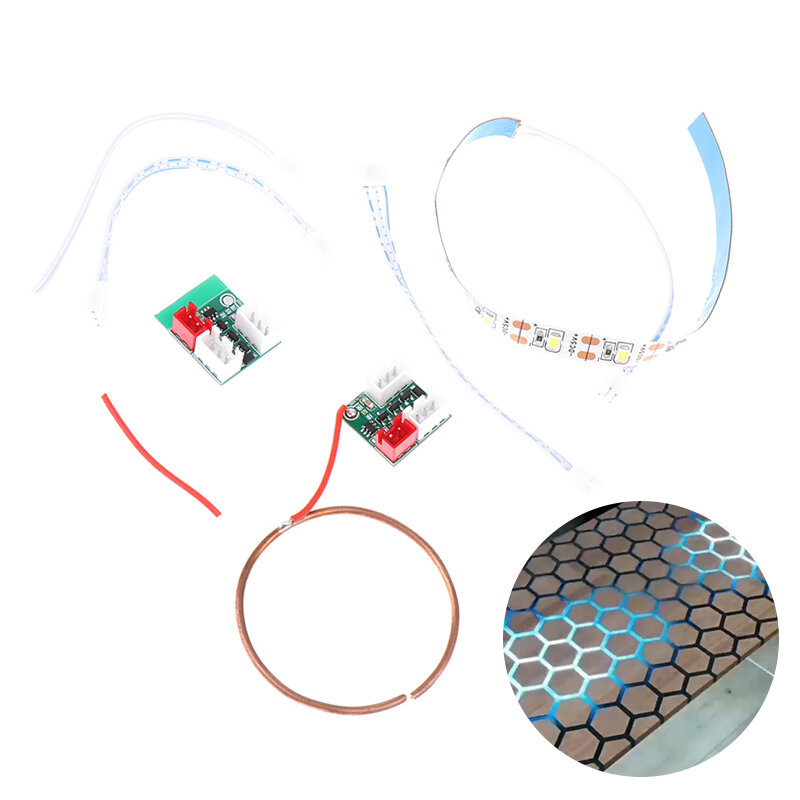 Interruptor de inducción táctil de separación de aire para mesa de Río, juego de cinturón de luz de inducción táctil, bobina celular, accesorio de tira de luz