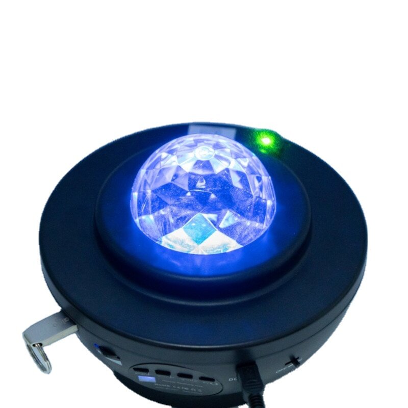 ALGXKTY-2 nuova luce Laser Star Projection Lamp luce ambientale Bluetooth Music USB Full Star Flame Water Pattern LED Night Light