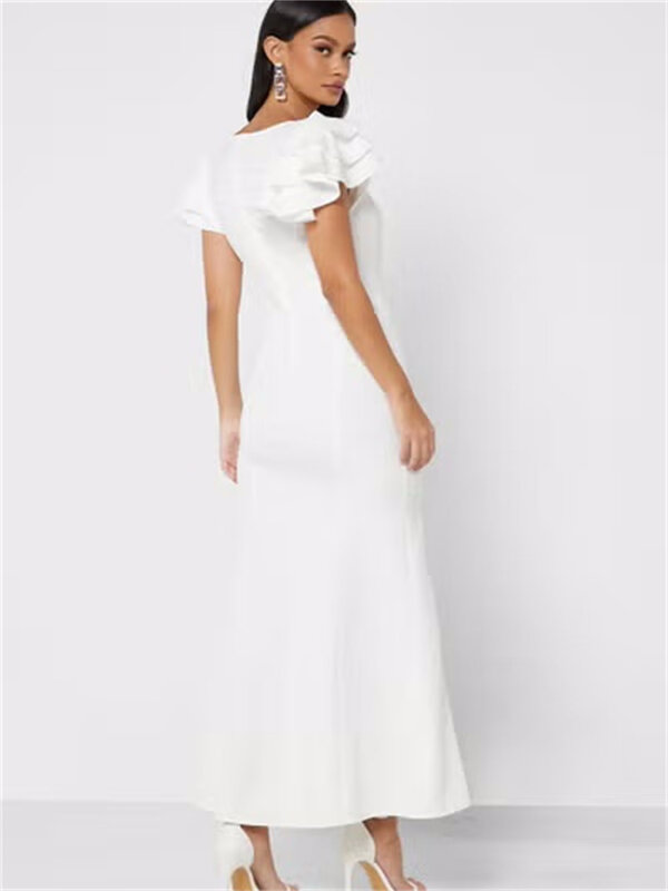 Vestidos Evening Dresses Tea-length Bride Dresses Side Slit Formal Occasion Dresses New Prom Gown 2024 فساتين مناسبة رسمية