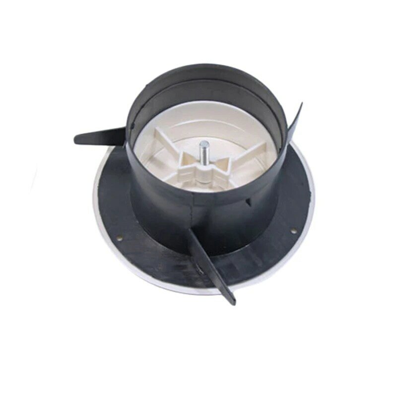 1 buah katup ekstrak ventilasi udara penutup ventilasi Ducting Diffuser bulat untuk dapur kamar mandi Exhausting 75/100mm
