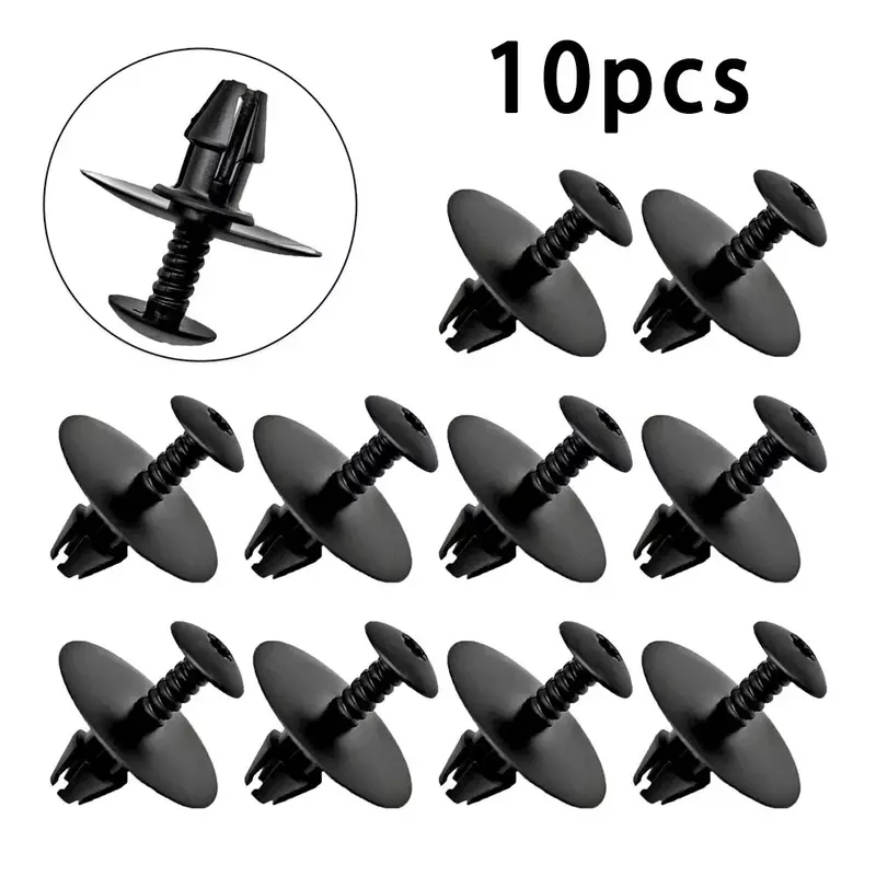 Moulding Clips Side Skirt Retainer Rocker A0019900192 Black Cover Fastener For Mercedes Replacement 10Pcs Durable