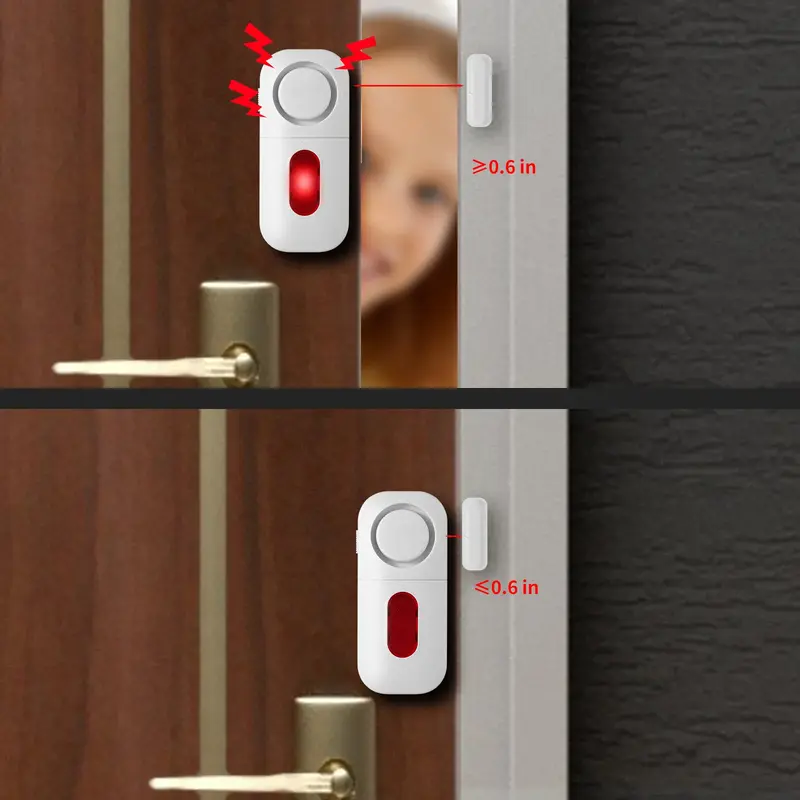 Sensore per porte e finestre antifurto senza fili 130bp allarme magnetico casa sistema più lungo ingresso dispositivo di sicurezza antifurto batteria sicurezza casa