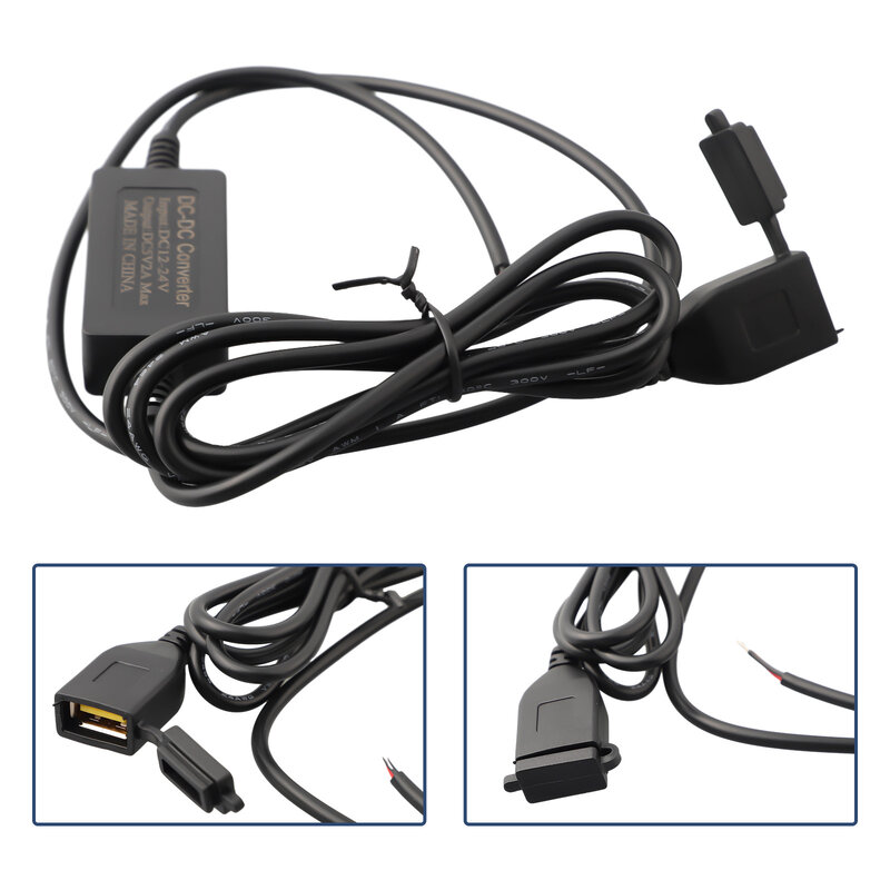 Waterproof USB Power Socket Charger, Acessórios da motocicleta, 12V, 24V, construção durável, protege seus dispositivos