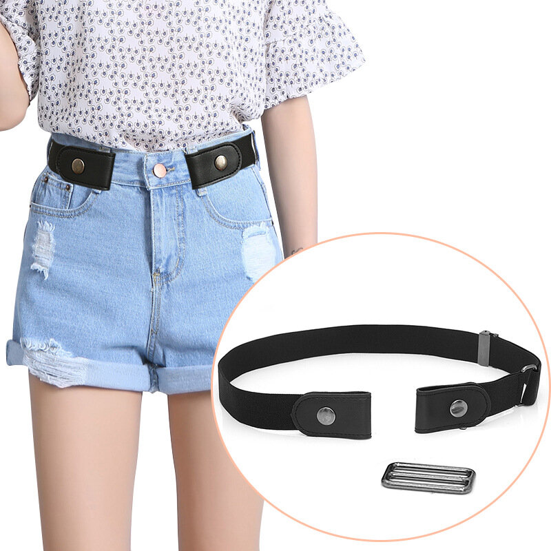 Invisible Belt Without Buckle Elastic Belts For Women Stretch Men Jeans cintos extensible Kids Boys girls cinturon mujer magic