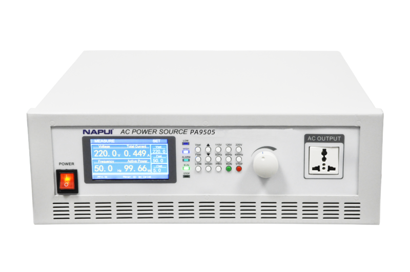 แหล่งจ่ายไฟ AC PA9505 0-300V 0-500W โปรแกรมควบคุมความถี่ตัวแปรแหล่งจ่ายไฟ AC