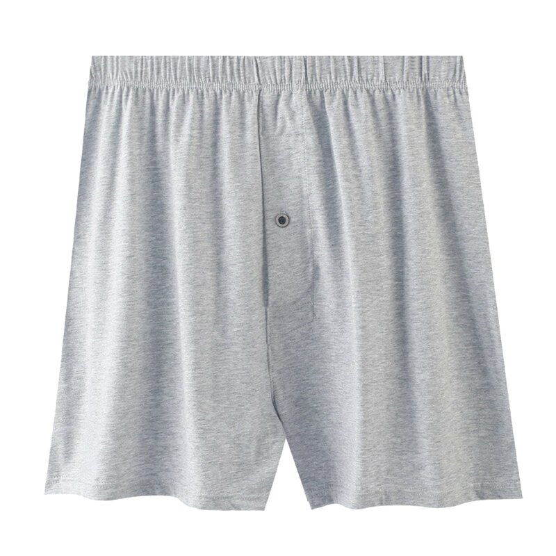 Roupa íntima masculina solta de algodão, boxer plus size, calça doméstica, shorts de pijama, novo estilo, tamanho grande