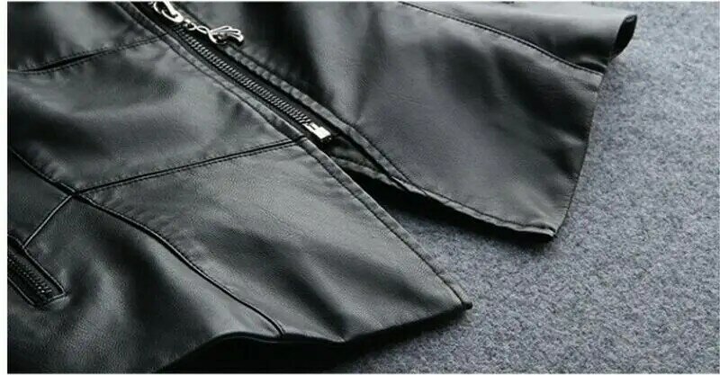 PU plus Size Leather fur Jacket Women New 2022 Woman Leather Clothing Short Slim Spring Autumn Motorcycle Jackets Female Coats
