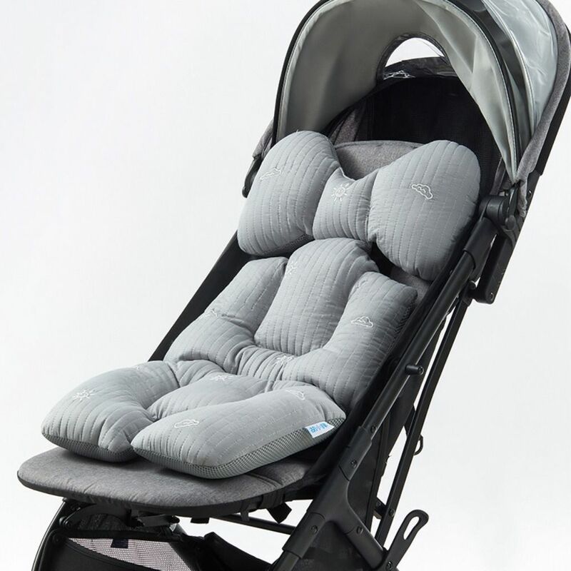 Cojín de asiento de bebé para cochecito de bebé, forro de asiento de algodón, colchón de carrito, alfombrilla de coche para niños