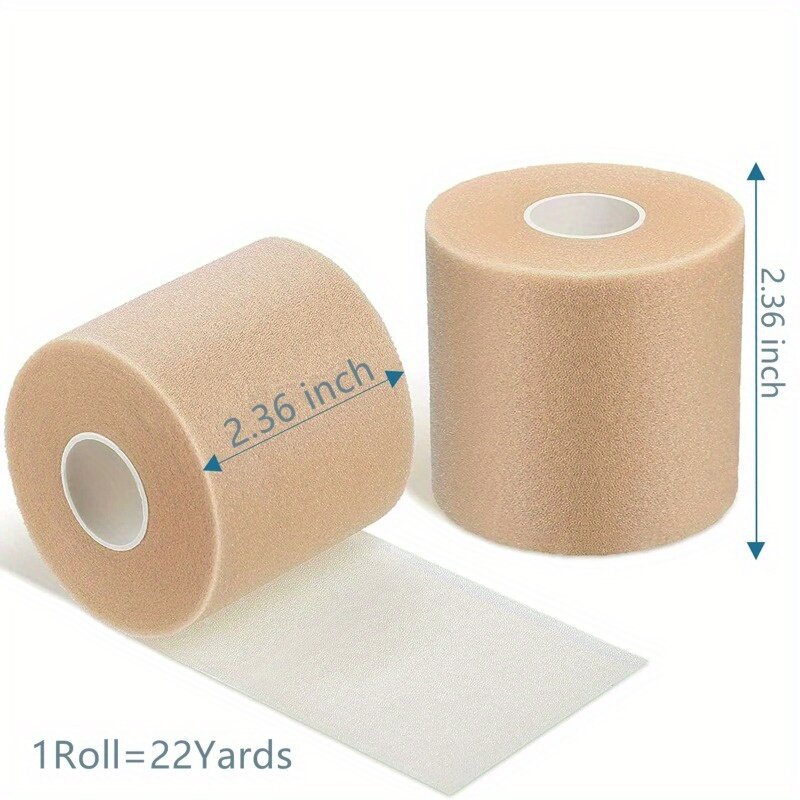 1 Rol Foam Underwrap Tape Atletische Pre-Wrap Tape, Elastisch Ademend Zacht Beschermend Verband Verminderen Allergie Ongemak