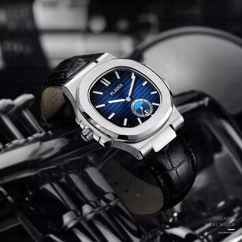 2021 новые модные синие мужские часы, мужские лидирующие брендовые кожаные светящиеся водонепроницаемые спортивные кварцевые часы для мужчин, Relogio Masculino XFCS