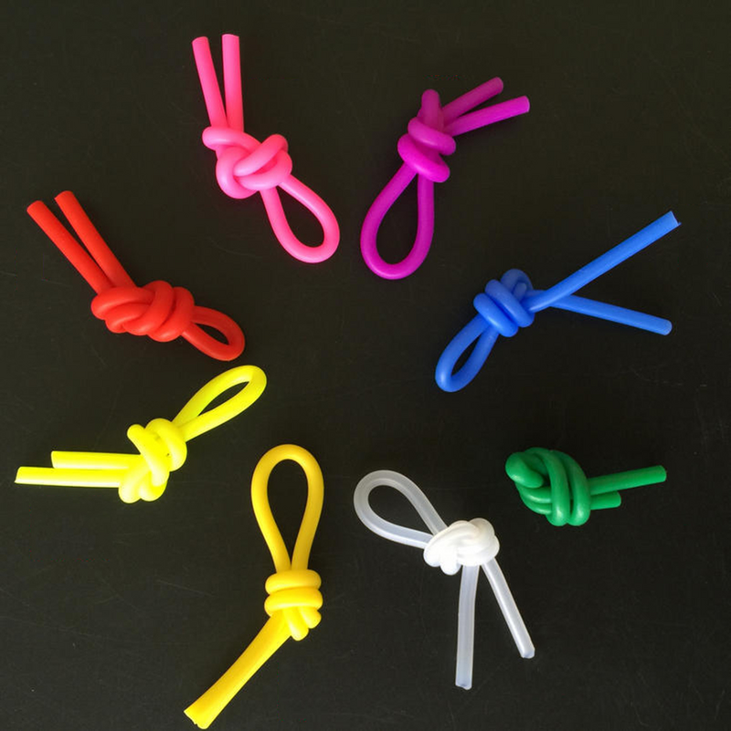 20pcs Tennis Tennis Players Classic Long Tennis Absorber Silicone Knot (Random Color)