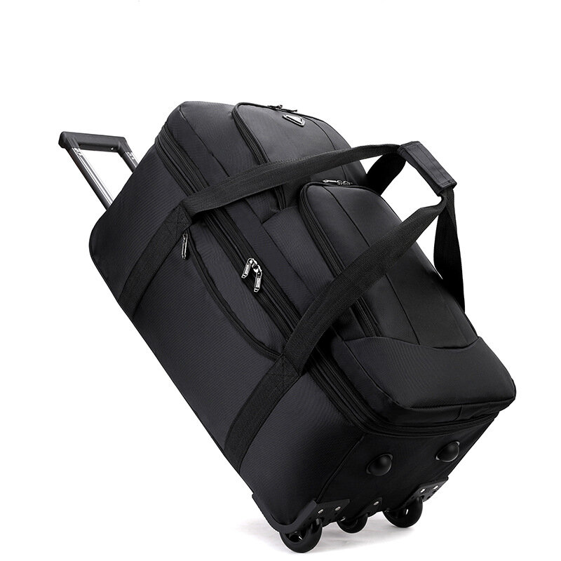 2024 neue Reisetaschen mit Rädern Oxford Stoff Trolley Gepäck tasche organisiert Falt taschen Qualität große Koffer Valises
