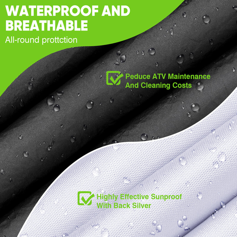 Cuatrimoto cubierta impermeable para deportes, Protector de lluvia, polvo, sol, UV, nieve, cuatro Trax, Foreman, Prairie, XL, XXXL