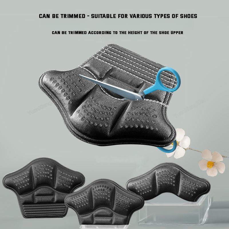 5D Men Heel Protectors Stickers Comfort Leather Shoes Pads Sneakers Insoles Foot Pain Relievers Adjust Size Cushion Care Inserts