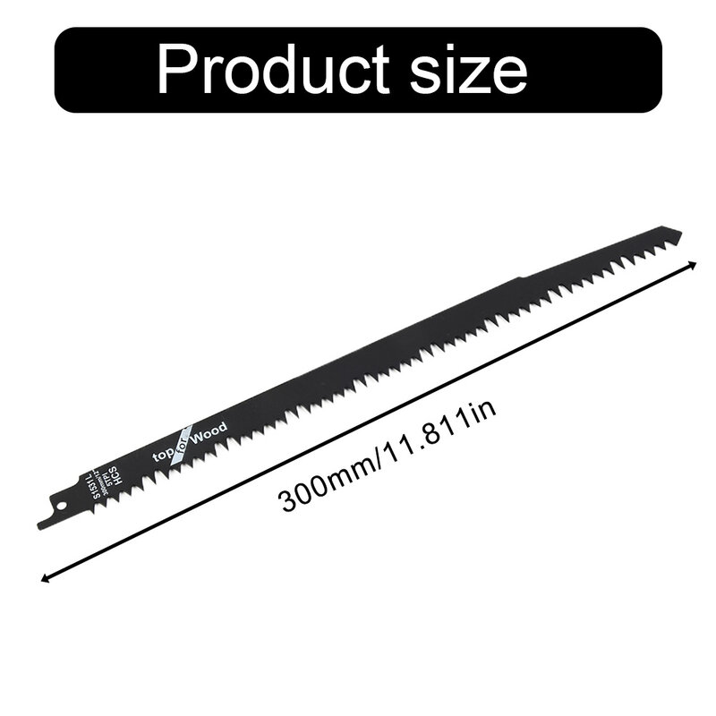 1/5Pcs Reciprocating Saw Blade 12in S1531 BI-Metal 275mm Teeth For Wood Electric Pruning Cutting Power Tools Accessories