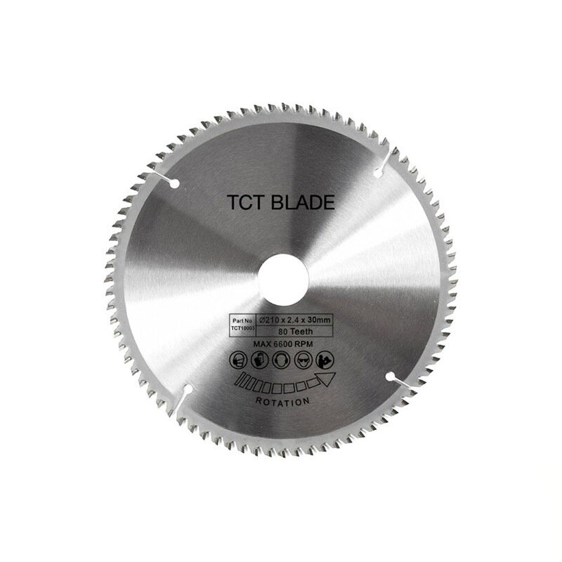 1Pc 185/210/250Mm 60T/80T Tct Hout Circulaire Zaagblad Hout Snijden disc Carbide Tct Multi Power Tool Blades Circulaire Multitool