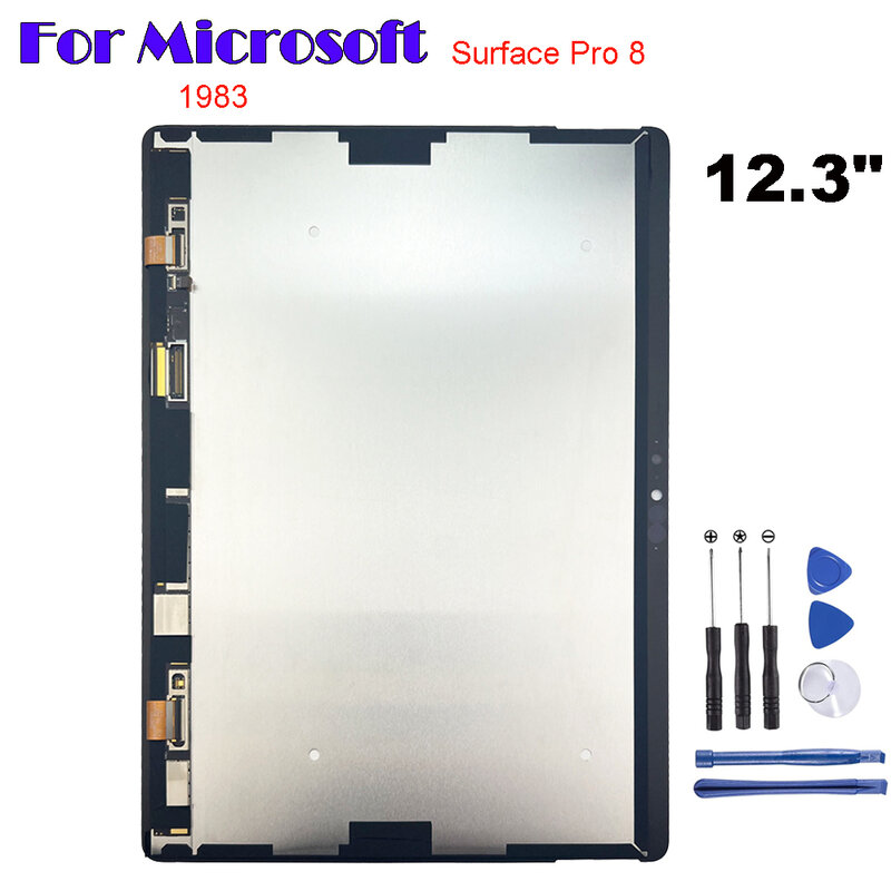 Pantalla LCD AAA + para Microsoft Surface Pro 8 Pro8, 12,3 ", 1983, digitalizador de pantalla táctil, piezas de reparación de montaje de vidrio
