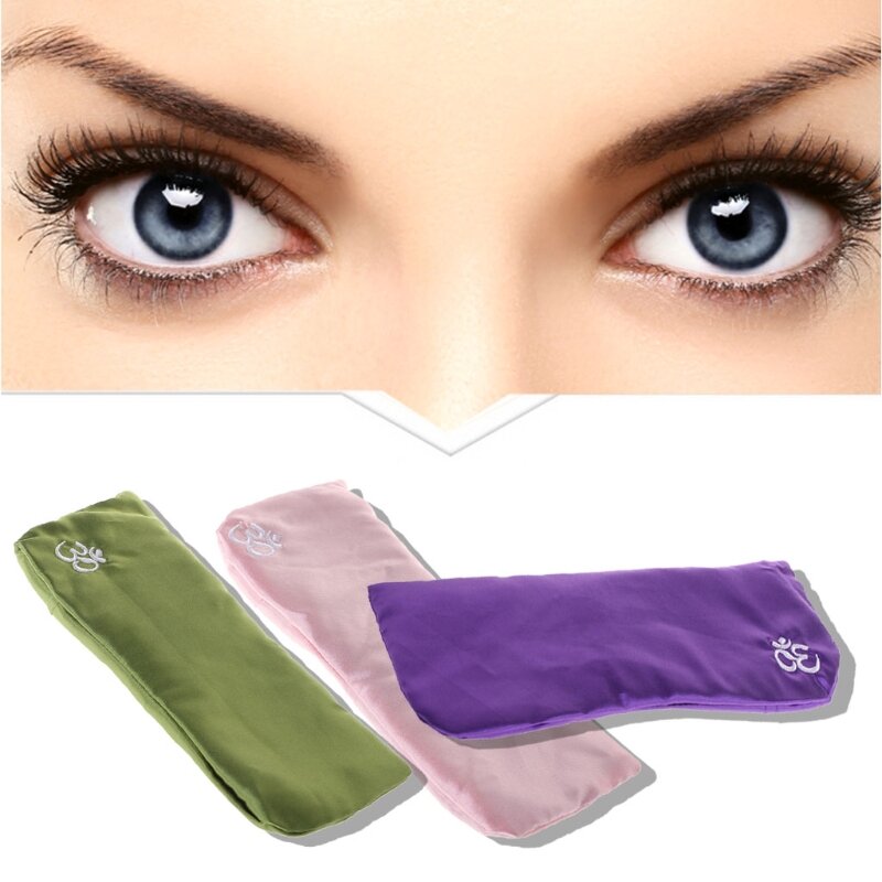 652D Yoga Eye Pillow Silk Cassia Seed Lawenda Relaksacyjna Maska Aromaterapia