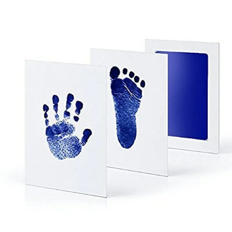 Kit per mani e impronte fai-da-te per neonati tamponi per inchiostro cornice per foto stampa manuale accessori per Souvenir per bambini regalo per Baby Shower pulito e sicuro