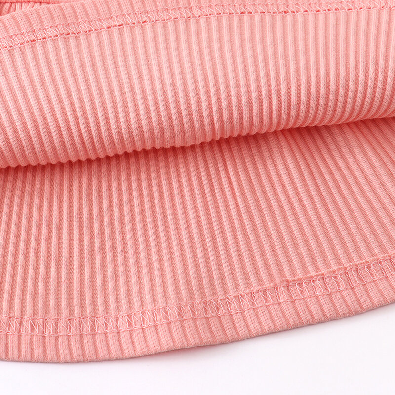 Top de manga comprida e conjunto de calças florais e bandana para bebé menina, roupa de criança rosa, fato bonito, primavera, outono
