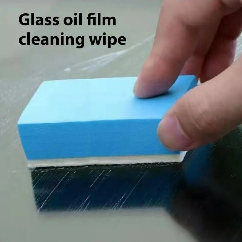 Glass Oil Film Cleaning Wipe Wool Felt Sponge Windscreen Cleaner Polishing Pads For Car Windshield Decontamination Cleaning