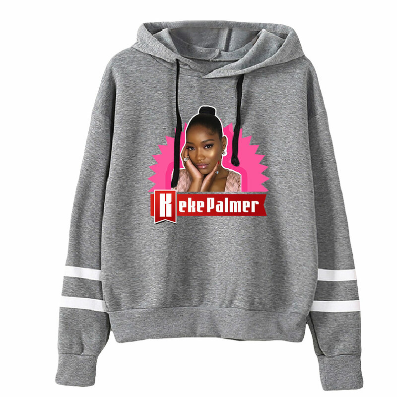 Keke Palmer Merchandise Unisex Pocketless Parallelle Bars Mouw Sweatshirt Vrouwen Heren Hoodie 2022 Pop Star Fashion Kleding