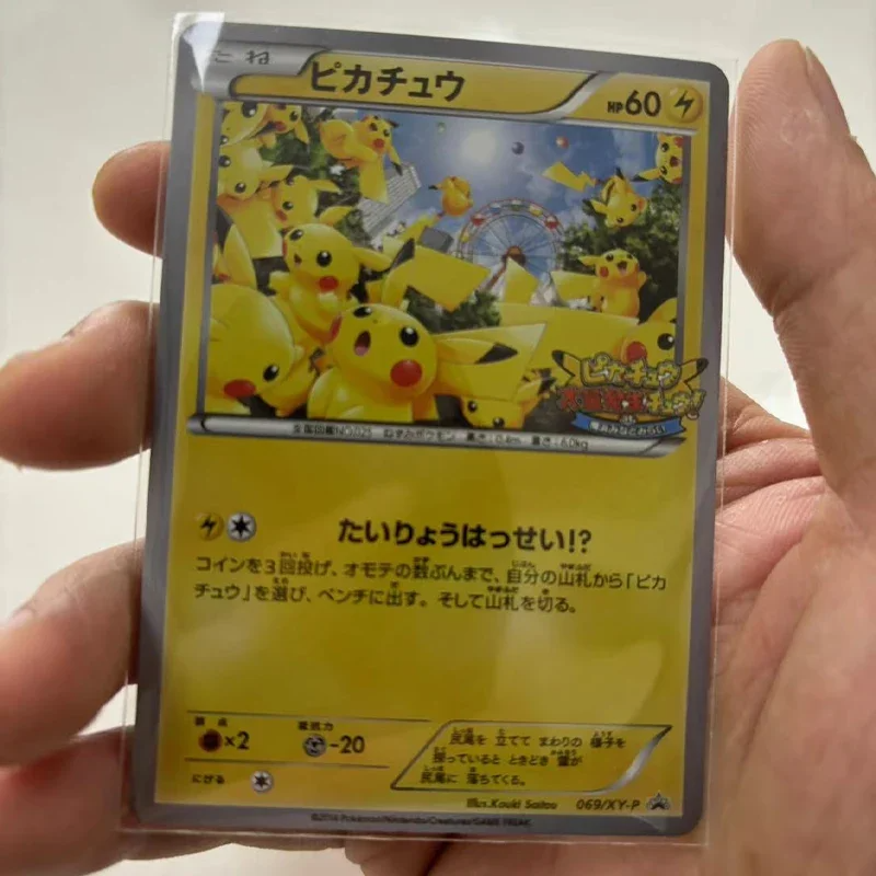 Pokemon Pikachu Verzamelkaarten Massa-Uitbraak Diy Pokemon Klassiek Spel Anime Zelfgemaakte Kaarten Cadeau Speelgoed