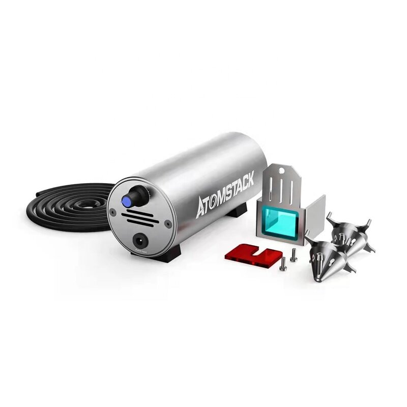 ATOMSTACK-Système d'assistance à l'air pour machine de gravure laser, découpe laser, accessoires assistés par air, super flux d'air, vente en gros
