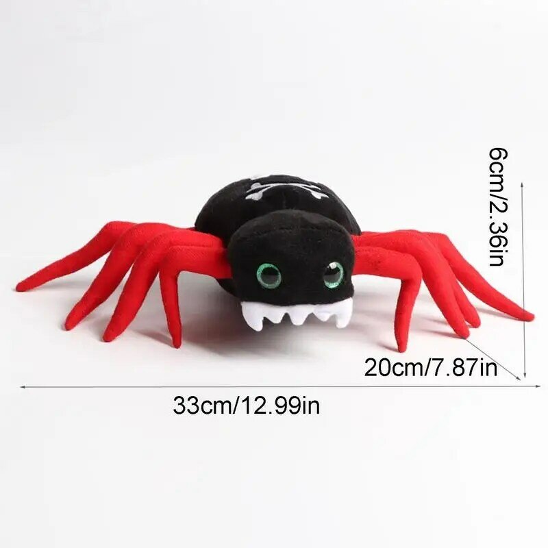Spider Plush Halloween Stuffed Toy Animal Toy Pillow With Fine Sewing Technology Plush Animals For Adults Boys Girls Kids Spider