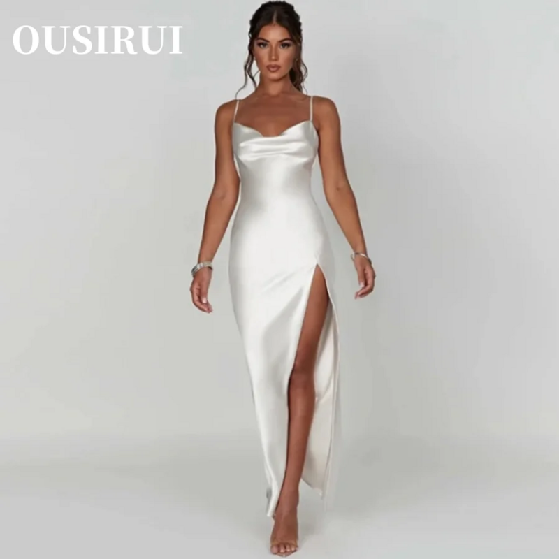 Ousirui Cross Fashion Border Sexy Boho Rode Avondjurk Van Europa En Amerika Elegante En Stijlvolle Split Jurk