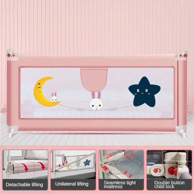 Ogrodzenie ochraniacz na łóżko dziecka chroniące niemowlęta i dziecko przed wypadnięciem z łóżka podczas snu ochrona przed upadkiem przegroda łóżeczka