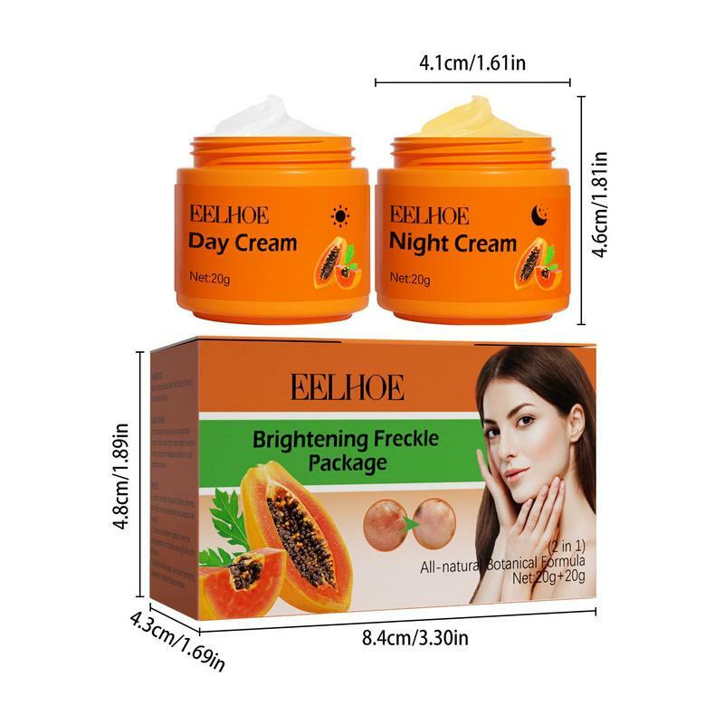 Crema facial hidratante para eliminar manchas oscuras, brillo de Papaya, pecas, cuidado de la piel, cuerpo, cara, decoloración, pigmentación