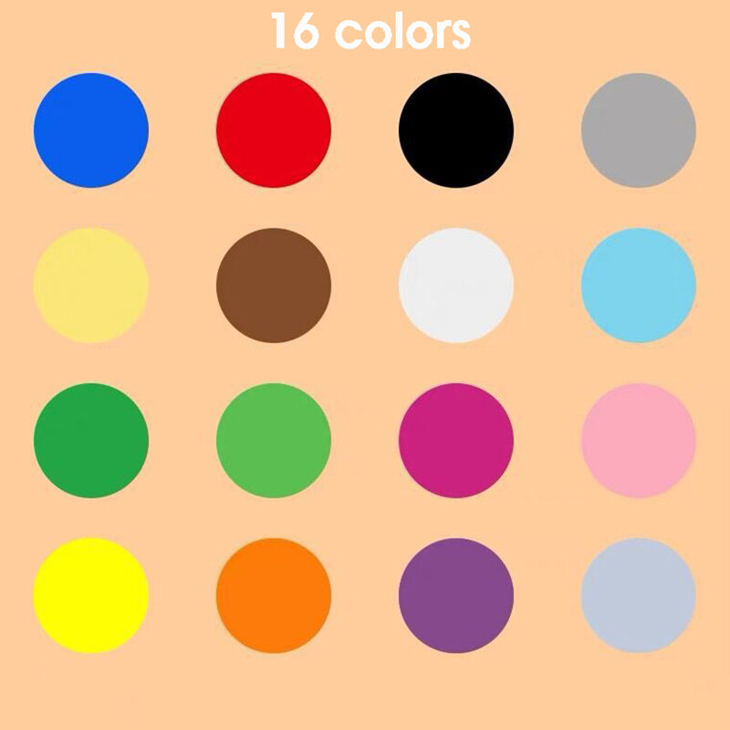 16 arkuszy/paczka Mix kolorów okrągłe naklejki okrągłe kolorowe materiały papiernicze naklejka w kropki Dot DIY etykieta do scrapbookingu