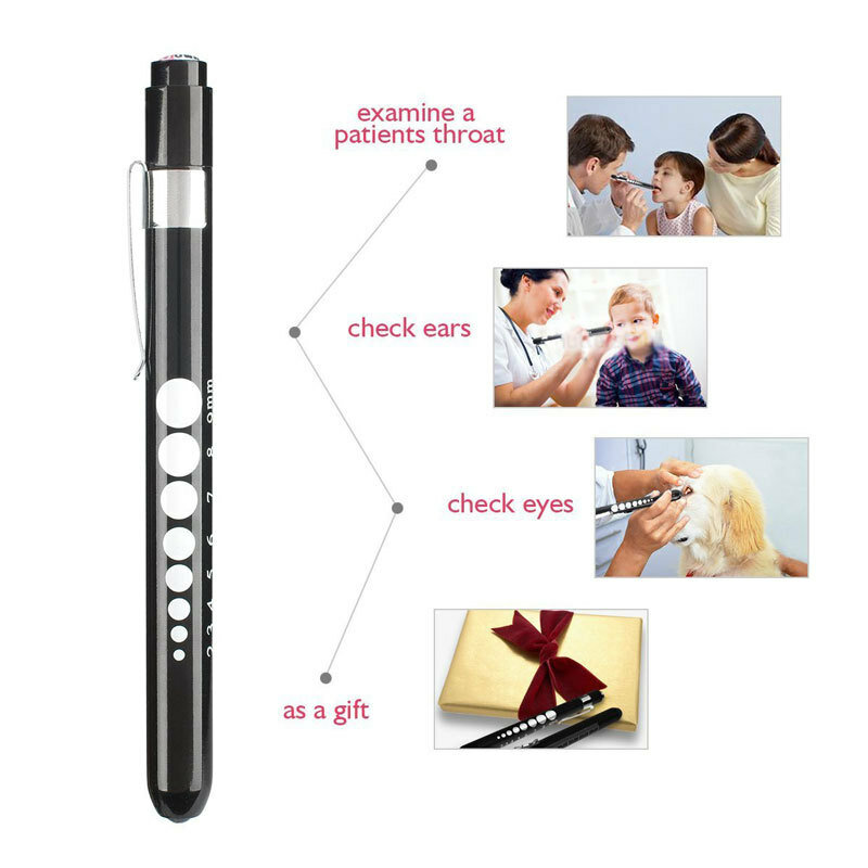 USB recarregável Medical Handy Pen Light, Mini Lanterna Enfermagem, LED Torch, Clipe de Aço Inoxidável, Qualidade & Professional olight